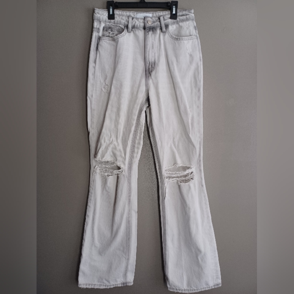 Vervet By Flying Monkey Jeans Acid Wash hi rise Flared